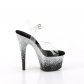 vysoké dámské stříbrné sandály s glitry Adore-708ss-cbsg - Velikost 37