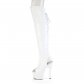 bílé dámské kozačky nad kolena Adore-3019hwr-whg - Velikost 36