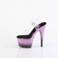 vysoké dámské fialové sandály s glitry Adore-708ss-cbppg - Velikost 36