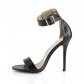 černé dámské sandálky Amuse-10-bpu - Velikost 45