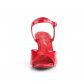 červené dámské sandálky Belle-309-r - Velikost 42
