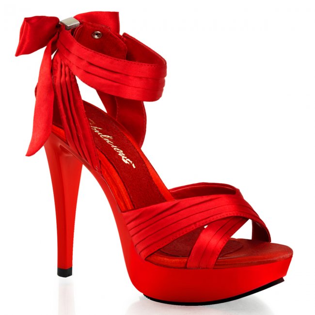 červené sexy sandálky Cocktail-568-rsa - Velikost 35