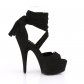 černé šněrovací dámské sandály Delight-679-bfs - Velikost 36