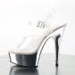 stříbrné boty platformy Delight-608-csch - Velikost 38