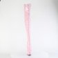 luxusní dámské růžové kozačky Pleaser Delight-3063-bp - Velikost 40