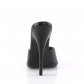černé pantoflíčky na vysokém jehlovém podpatku Domina-101-bpu - Velikost 38