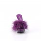 dámské fialové erotické pantofle s kamínky Elegant-401f-pppu - Velikost 40