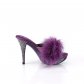 dámské fialové erotické pantofle s kamínky Elegant-401f-pppu - Velikost 36