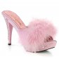 dámské růžové erotické pantofle s kamínky Elegant-401f-bppu - Velikost 36