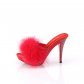 dámské červené erotické pantofle s kamínky Elegant-401f-rpu - Velikost 35