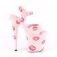 extra vysoké dámské sandále s potisky Flamingo-809kisses-bppu - Velikost 35