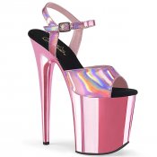 extra vysoké dámské růžové sandále Flamingo-809hg-bphgbpch