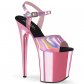 extra vysoké dámské růžové sandále Flamingo-809hg-bphgbpch - Velikost 39