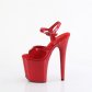 extra vysoké červené sandále s glitry Flamingo-809gp-ryrg - Velikost 43
