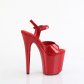 extra vysoké červené sandále s glitry Flamingo-809gp-ryrg - Velikost 42