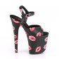 extra vysoké dámské sandále s potisky Flamingo-809kisses-bpu - Velikost 37