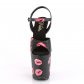 extra vysoké dámské sandále s potisky Flamingo-809kisses-bpu - Velikost 38