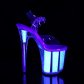 extra vysoké UV boty na platformě s glitry Flamingo-808uvg-cnopg - Velikost 38
