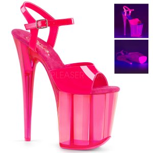 růžové UV boty na extra vysoké platformě Flamingo-809uvt-nhp