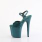 extra vysoké zelené sandále s glitry Flamingo-809gp-tlg - Velikost 35