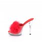 dámské červené erotické pantofle Glory-501-8-rpuc - Velikost 35