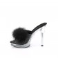 dámské černé erotické pantofle Glory-501-8-bppuc - Velikost 36
