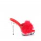 dámské červené erotické pantofle Glory-501-8-rpuc - Velikost 37