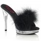 dámské černé erotické pantofle Glory-501-8-bppuc - Velikost 35