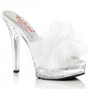 dámské bílé erotické pantofle Majesty-501-8-wpuc