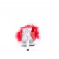 dámské červené erotické pantofle Majesty-501-8-rpuc - Velikost 36