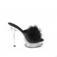 dámské černé erotické pantofle Majesty-501-8-bpuc - Velikost 41
