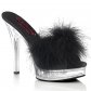 dámské černé erotické pantofle Majesty-501-8-bpuc - Velikost 38
