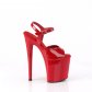 červené vysoké dámské boty na platformě Naughty-809-r - Velikost 41