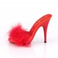 červené erotické pantofle s labutěnkou Poise-501f-rsa - Velikost 39