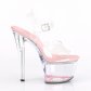 růžové vysoké dámské sandály s glitry Sky-308whg-ccbpg - Velikost 36