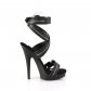 dámské černé sandálky se zipy Sultry-619-bpu - Velikost 42
