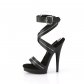 dámské černé sandálky se zipy Sultry-619-bpu - Velikost 44